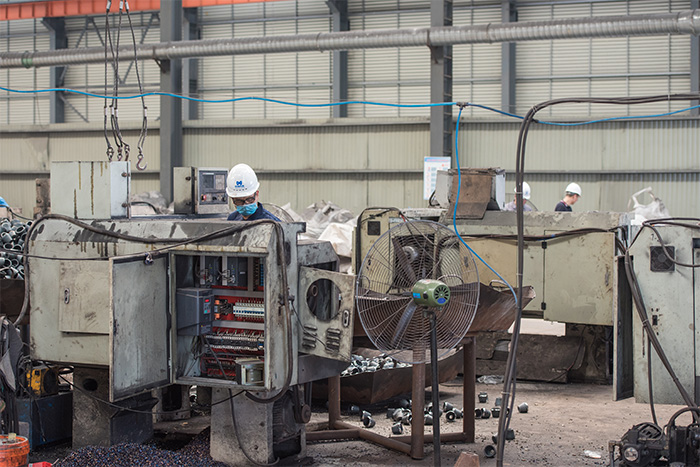 通化网架配件-锥头加工车间